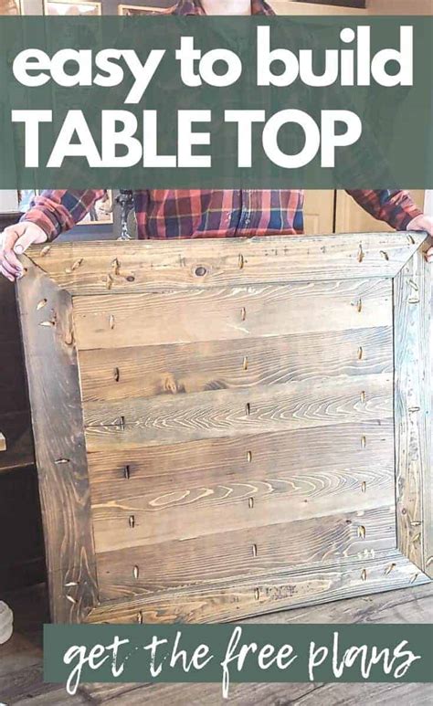 Easy DIY Kitchen Table Top + Free Plans .
